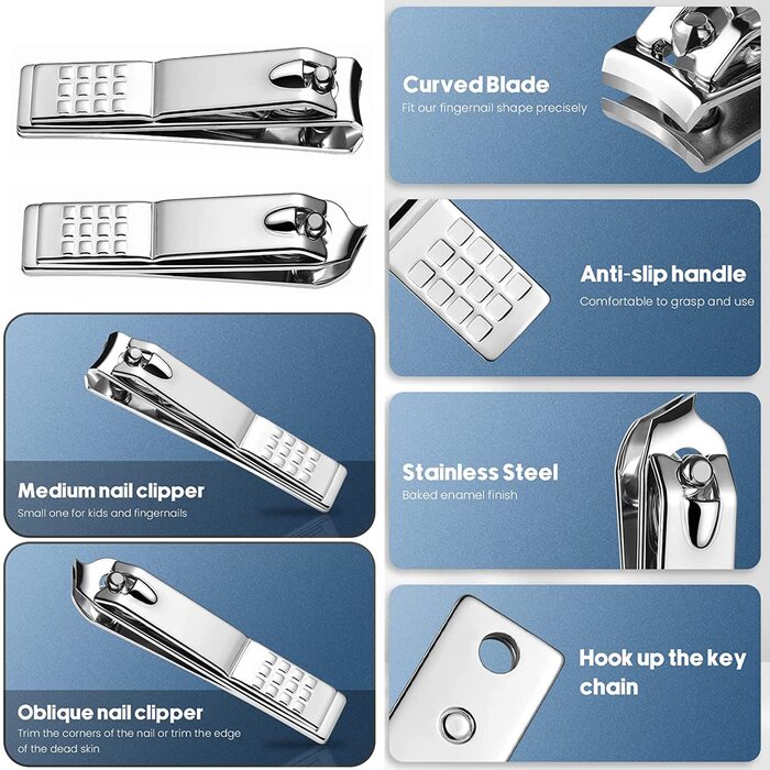 Набір професійних щипців для педикюру 12 шт. з нержавіючої сталі: ножиці для нігтів, кусачки для врослих нігтів, інструмент для догляду за стопами (чорний+червоний)