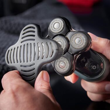 Remington RX7 Електрична бритва для гоління голови (волога/суха, USB, 5 насадок, 0.2 мм, Turbo, водонепроникна)