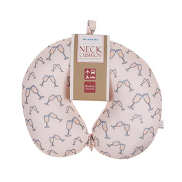 Подушка для шиї Bubbles з мікрогранулятом - компактна, ергономічна, 30x30 см, для подорожей літаком та поїздом