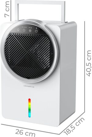 Електричний осушувач повітря Climative ION 12L/24h з Wi-Fi та очищувачем повітря для дому, квартири, ванної кімнати. Захист від вологи та плісняви до 20 м² (Adso)