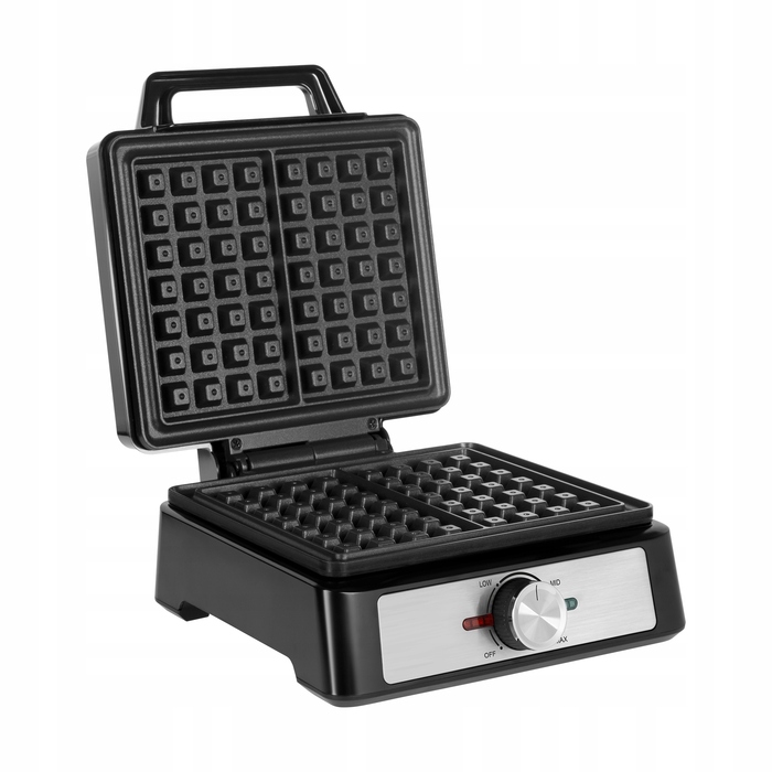 Вафельниця Teesa TSA3237 на 2 вафлі, 1600 Вт, корпус із нержавіючої сталі, регулювання потужності