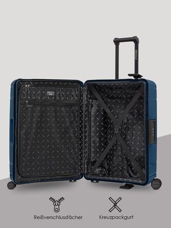 Набір валіз REDOLZ Hartschalen: 3 шт. з поліпропілену, TSA-замок, 4 колеса