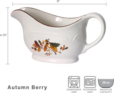 Соусник Pfaltzgraff Autumn Berry, кераміка, осінній дизайн