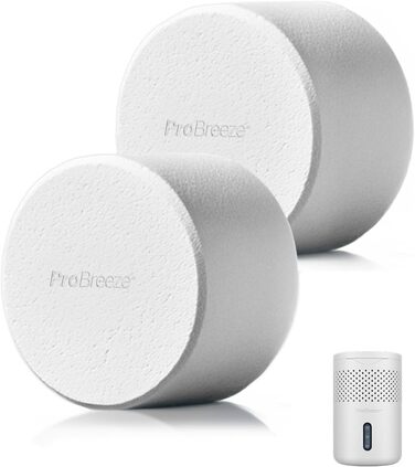 Зволожувач повітря Pro Breeze Osmo - безшумний, з можливістю поповнення. Ідеально підходить для дому, спальні, шафи, авто. Міні-зволожувач повітря без живлення, таблетка 700г (до 100 днів). Таблетка для поповнення