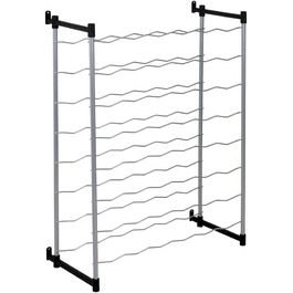 Metaltex Bottle Rack, Metal, Grey, For 72 Bottles (Suitable for 48 Bottles)