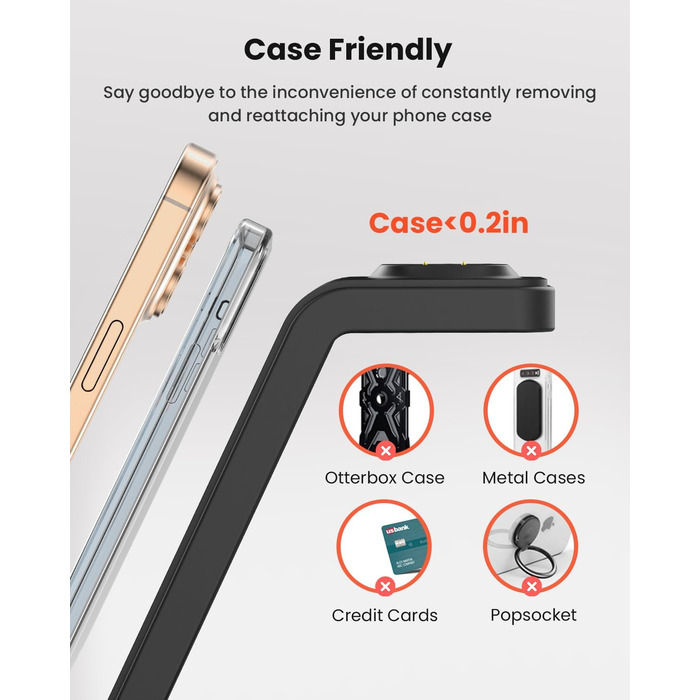 Зарядна станція GEEKERA 3-в-1 для бездротової зарядки Google Pixel Watch 3/2, Fitbit Versa 4/3/Sense 2, iPhone, Pixel, Samsung (Чорний матовий)