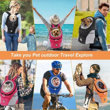 Шлейка для собак та цуценят, переноска-рюкзак, блакитна (L)