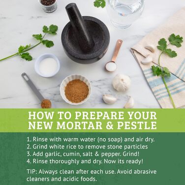 Гранітний ступка з товкачиком – ступка з товкачиком з граніту, Ø 16 см, об'єм 500 мл