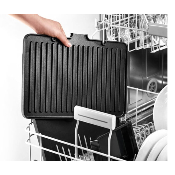 Електричний контактний гриль Braun MultiGrill 7 CG7044, сріблястий/сірий, 2000 Вт