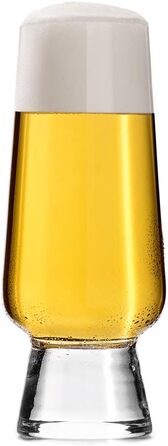 Набір келихів для крафтового пива 4 шт. 400 мл - Pale Ale, Pils, Wit, Helles - Прозорі келихи для дегустації