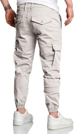 Чоловічі штани карго чинос джинси Herren Jogger R7020 світло-сірі (33W)