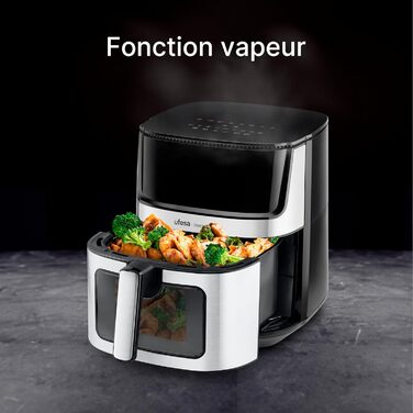 Фритюрниця Ufesa Phantom AF5000 з гарячим повітрям, 5л, Wi-Fi, App, LED-дисплей, 1500W, ексклюзивно від Amazon