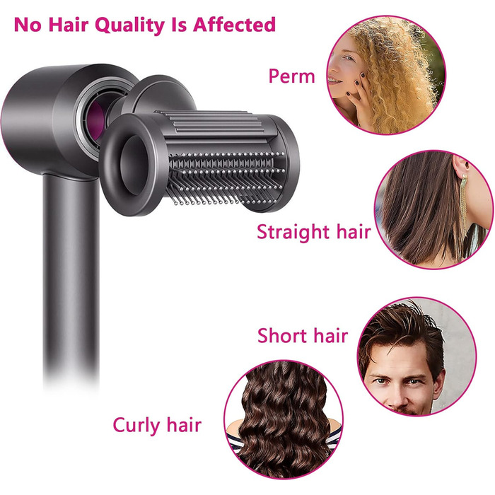 Diffuser nozzle for Dyson Airwrap, Gentle Air Attachment Diffuser Styling Concentrator Smoothing Nozzle Accessory for Dyson Supersonic Hair Dryer 2 Modes for Smooth and Fluffy Styling (1 Nozzle)