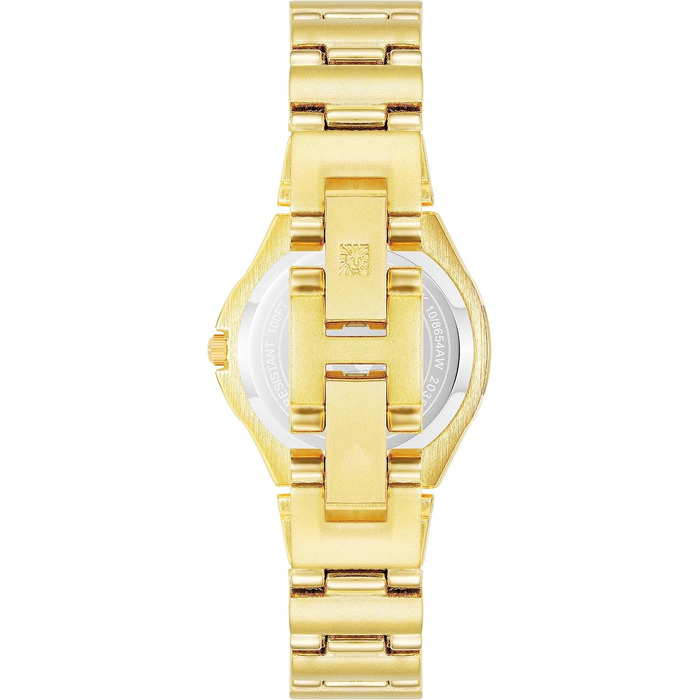 Жіночий наручний годинник-браслет Anne Klein золотистого кольору