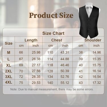 Чоловіча жилетка Casual, костюмна жилетка Regular з кишенями, V-подібний виріз, повноеколірна жилетка, вінтажний стиль, готичний дизайн, костюмний комплект для формальних заходів, весілля, вечірок, дружби, бізнесу.