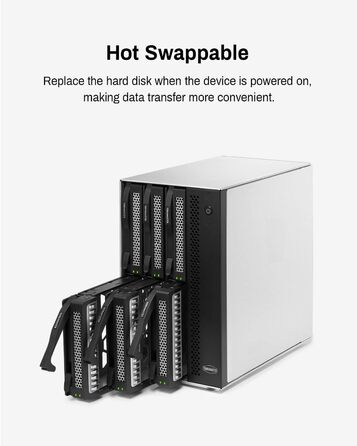 TERRAMASTER Корпус для жорстких дисків 4 відсіки, Rackmount, USB 3.2 Gen2, 10 Gbit/s, Hot-Swap, Plug-and-Play (без HDD), D6-320