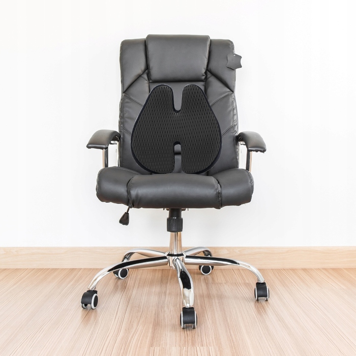 Ортопедична подушка під поперек Medi Sleep, піна з ефектом пам'яті, чорна, M