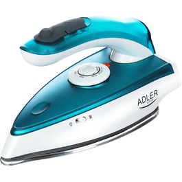 Подорожній праска Adler Europe Mini 1700W з нержавіючою підошвою, 60 мл резервуар та 1,94 м кабелем