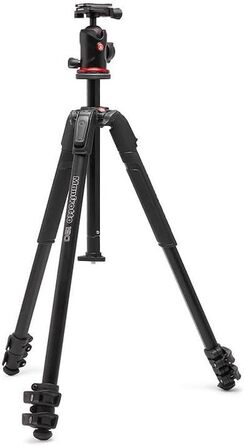 Штатив Manfrotto 190X з алюмінію – 3-секційний для бездзеркальних та DSLR камер (Alu 3 Segm Kit з Arca Swiss)