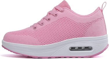 Жіночі кросівки Sisttke для активного відпочинку: легкі, дихаючі, на платформі, сітка, рожеві (38 EU)