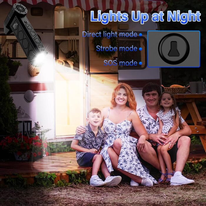 Електричний пилосос-фен для авто 180000 RPM з ліхтариком, модель 2025