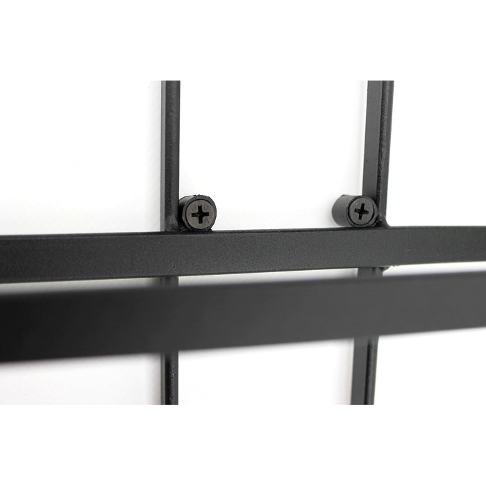 DanDiBo Wine Rack Bottle Shelf Metal Black Wall Mounted - This 116 cm (45.7 in) unit holds 10 bottles - Bottle Stand Bottle Holder