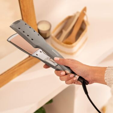 Випрямляч для волосся Cecotec Ritualcare 900 Max з широкими пластинами, 55W, покриття кератину та арганової олії, іонізація, XL-пластини, просунута кераміка, кабель 3м з поворотним з'єднанням, покриття з турмаліну та екстракту авокадо