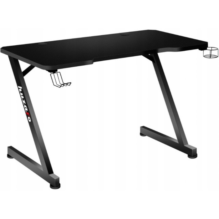 Ігровий комп'ютерний стіл Huzaro HERO 2.5 з тримачами, чорний