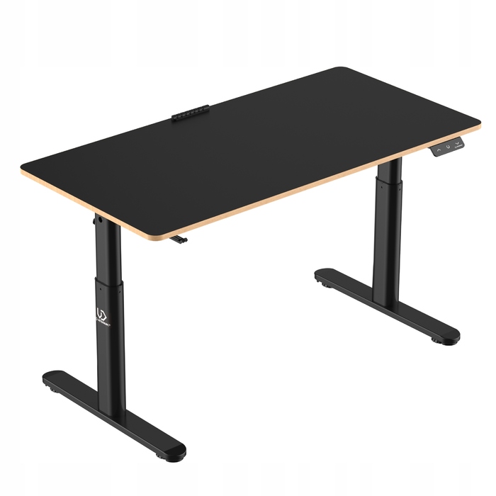 Ігровий стіл Ultradesk Pulsar 120 см, чорний, з електричним регулюванням висоти