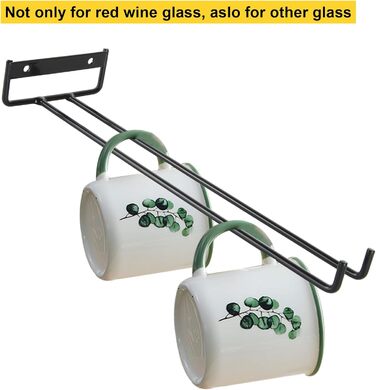 Тримачі для келихів VIDETOL (6 шт.) - металеві, підвісні, для шафи, бару, кухні