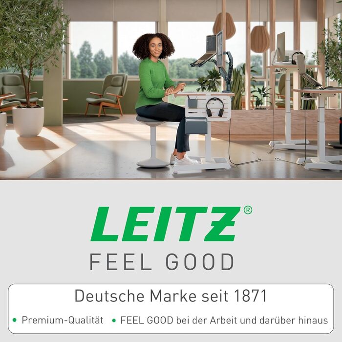 Leitz Великий ігровий килимок для миші, антиковзаюча поверхня, точне відстеження миші, миється, для офісу, дому та геймінгу, сірий, 100 x 40 см, поліестер + гумове покриття