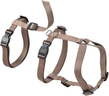 Шлейка для собак середнього розміру Ferplast Brave: надійна, з 6 застібками (колір: коричневий, розмір: LARGE)