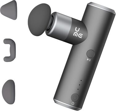 Масажер Breo S1 Mini: портативний, тихий, з 4 насадками, USB-C, чорний