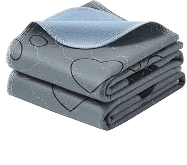 Підстилка для собак Feandrea, 2 шт., 122 x 91 см, XL, сіра, водонепроникна, супер поглинаюча, для собак