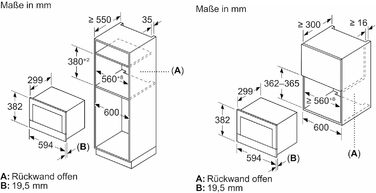 Вбудована мікрохвильова піч Bosch Serie 8 з грилем, 800 Вт, 38x50 см, LED-Touchdisplay, лівий відкривання дверцят