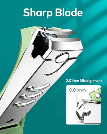 Професійний набір для манікюру MR.GREEN: кусачки для нігтів з пилкою, для чоловіків, жінок, дітей та літніх людей, зелений колір, подарункова упаковка