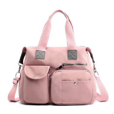 Сумка жіноча DIRRONA велика шопер – містка сумка через плече для міста, роботи, університету та подорожей, рожевий