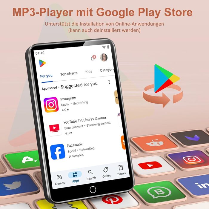 MP3-плеєр дитячий 80GB з Wi-Fi та Bluetooth, 4