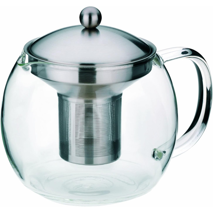 Kela 16922 Glass Teapot with Stainless Steel Infuser, 1.2 l, Cylon