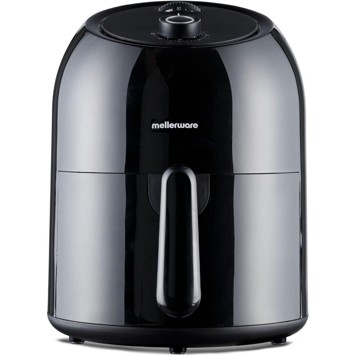 Фритюрниця повітряна MELLERWARE 1450W з скляним контейнером 4.5L, 9 програм, сенсорний дисплей, таймер 60 хв, для миття в посудомийній машині