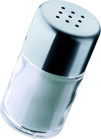 WMF Salt and Pepper Shaker Set - 2 Piece. Salt Shaker, Pepper Shaker, Acacia Wood, Matte Finish, Hand Wash. & WMF Bel Gusto Cromargan Stainless Steel Salt and Pepper Shaker Set - 2 Piece.