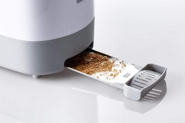 Тостер Ariete 159 Toastime з 2-ма відділеннями, з пружинним захватом, розморожування та підігріву, 700 Вт, нержавіюча сталь, білий