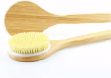 CambOs Bamboo Body Brushes for Women, Long Handle Bath Brushes for Men, Boar Bristle Bath Accessories