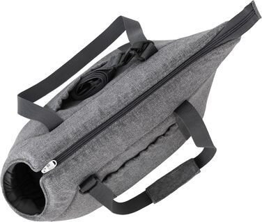 Сумка-переноска для собак і котів, розмір S/L, сіра - 25 x 43 x 27 см