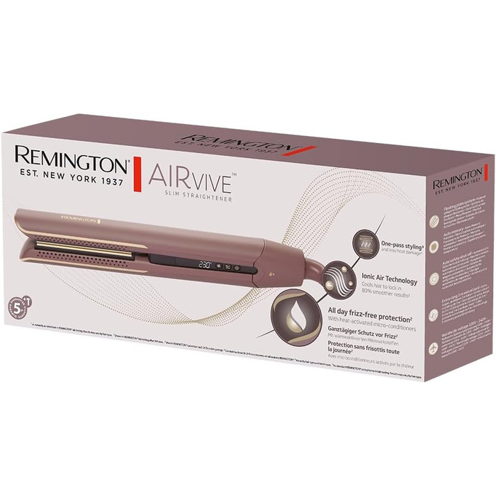 Випрямляч для волосся Remington AIRvive S8930 з іонізацією та керамічним покриттям (150-230°C)