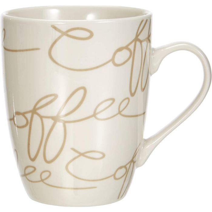 Ritzenhoff & Breker Latte Macchiato Glasses Set, 4 pieces & Cornello Coffee Cup Set, 2-piece, Cream, 300 ml, 2 pieces (1 pack)