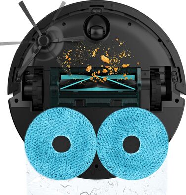 Робот-пилосос та робот-мийник Cecotec Conga X50 X-Treme з автопорожненням та керуванням через додаток. Лазерна навігація, інтелектуальне картографування, 15000Pa, 240хв автономії, знімне моп, база з 3 резервуарами