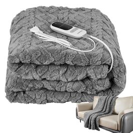 Електрична гріюча ковдра з автовимкненням Kuschelheizdecke 180x130cm, 9 рівнів нагріву, 40°C, пральна