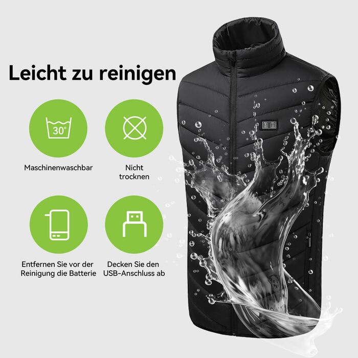 Обогревна жилетка для чоловіків та жінок з акумулятором 20000mAh, 15 зон обігріву, 3 режими температури, до 11 годин тепла, для полювання, піших прогулянок, гольфу, катання на лижах, XL