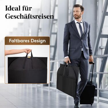 Чохли для одягу Lifewit 100x60 см (3 шт) – для костюмів, піджаків, блейзерів. Захисний мішок для одягу з мішком для взуття, 120 GSM, для подорожей та зберігання.